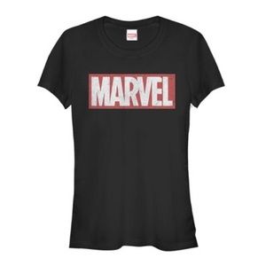 Juniors Marvel Classic Distressed Logo T-shirt